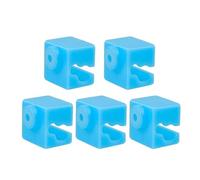 Extrudeuse d'imprimante 3D Hotend, Bloc Chauffant en Silicone, Housse en Silicone Compatible avec Les Blocs Chauffants d'origine I3Mega Chiron V5(Blue)