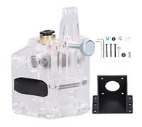 Extrudeuse Double Engrenage, Accessoire Imprimante 3D, Rapport Réduction 3:1, Acier Inox et Plastique - Précision Élevée, Compatible PLA ABS PETG, Pour Ender3S et Autres Modèles