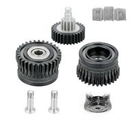 Extrudeuse K1 Max, kit de mise à niveau à double roulement K1 en acier trempé DLC noir + réducteur, engrenage d'extrudeuse à filament entièrement métallique, pour imprimante 3D K1/K1 Max/K1C