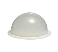 EXTRUMOL - Demi-sphère avec onglet - méthacrylate - Idéal pour projets de décoration - Intérieurs et extérieurs - Glace - Dimensions : Ø80cm