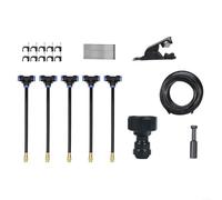 EXTRWORY 1 kit d'irrigation goutte à goutte automatique avec arroseur réglable pour le refroidissement de la pelouse, plastique et métal, 5 m/10 m/15 m (5 m)