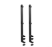 EXTRWORY 1 lot de supports de serrage réglables sans clou en acier inoxydable pour la maison, le bureau, la cuisine (noir)