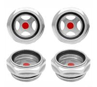 EXTRWORY 4pcs Air Compresseur Huile Vitre de Visualisation 1 Pouce NPT Huile Liquide Niveau Jauge Mâle Compresseur d'air Vitre de Vision Huile pour Compresseurs d'air