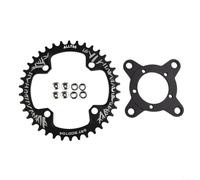 EXTRWORY Adaptateur de plateau de vélo électrique 104BCD 40/42T en alliage d'aluminium pour moteur d'entraînement 01/02, pour les amateurs de cyclisme (noir 38T)