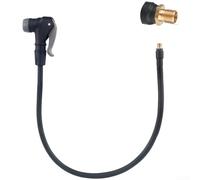 EXTRWORY Adaptateur de pompe à vélo - Rallonge de tuyau de 20 cm, 30 cm, 50 cm pour valve Presta - Raccords en laiton noir pour le cyclisme (50 cm)