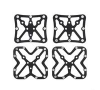 EXTRWORY Adaptateurs de pédale de vélo sans clip à plate-forme en alliage d'aluminium CNC antidérapant pour SPD pour systèmes KEO Look (petit)