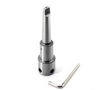 EXTRWORY Arbre de coupe annulaire pour cône Morse MT2 1,9 cm Weldon Tige Outil Axe avec n acier argenté Accessoire de travail du métal