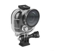 EXTRWORY Boîtier sous-marin pour Insta360 Go Ultra Action Camera PC en acier inoxydable étanche 50 mètres pour le surf et la natation Blanc