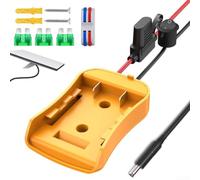 EXTRWORY Câble d'alimentation CC pour Starlink pour Mini adaptateur portable de 1 m pour batterie Dewalt Orange Construction ABS Design compact (12 AWG - Lot unique)