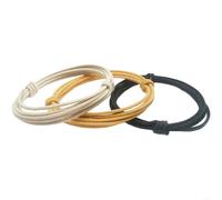 EXTRWORY Câble de micro en cuivre enduit de cire pour guitare basse, jaune, noir, blanc, pour potentiomètre de guitare électrique (B)