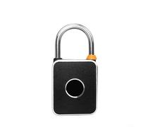 EXTRWORY Cadenas intelligent biométrique avec empreintes digitales et application pour l'accès IP65 étanche en acier inoxydable et alliage d'aluminium noir pour la sécurité des bagages (T32B)