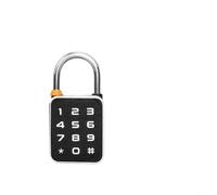 EXTRWORY Cadenas intelligent biométrique avec empreintes digitales et application pour l'accès IP65 étanche en acier inoxydable et alliage d'aluminium noir pour la sécurité des bagages (T32A)