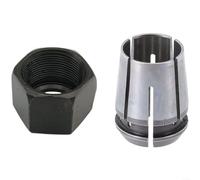 EXTRWORY Collet de défonceuse de 127 mm avec écrou hexagonal de 12 mm, pour machines de gravure 3612BR 3612 RP1800 en acier trempé résistant à l'usure, pour atelier de travail des métaux, argent