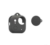EXTRWORY Coque de protection en silicone avec capuchon d'objectif, coque souple anti-chute et anti-poussière pour caméra Go Ultra Sports (noir)