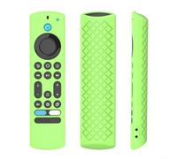 EXTRWORY Coque en silicone pour télécommande TV 4K, légère, résistante aux chocs, antidérapante, avec dragonne, blanc (vert)