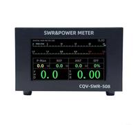 EXTRWORY CQV-SWR-508 Compteur de puissance SWR 1,8-54 MHz 200 W Testeur numérique de rapport d'onde stationnaire avec interface UHF SL16 Type-C Charge pour opérateurs de radio jambon