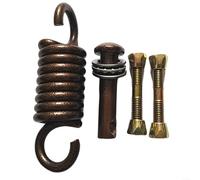 EXTRWORY Crochet de fauteuil suspendu solide, crochet à ressort de chaise lourd, avec de grands ressorts, matériau métallique, réduit la pression, convient pour les chaises à œufs (marron)