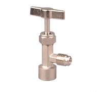 EXTRWORY Décapsuleur R134a - Valve d'ouverture de réfrigérant 1/2ACME 1/4 - Adaptateur SAE en laiton - 134 A 1/2 ACME - Poignée en T (A)