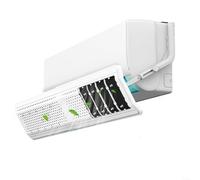 EXTRWORY Déflecteur d'air télescopique AC avec filtre en coton activé, guide anti-condensation pour les personnes âgées du salon, blanc, 59 x 195 cm (déflecteur d'air)