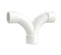 EXTRWORY Ensemble de raccords de tuyau d'alimentation en eau en PVC coudé droit en Y pour projets de plomberie domestique, blanc, 800 x 700 cm (25 mm Y)