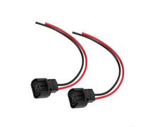 EXTRWORY H16 Câble de support de lampe femelle pour ampoule halogène 12 V Adaptateur de phare automobile Noir