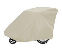 EXTRWORY Housse de remorque de vélo imperméable et anti-poussière pour enfants et animaux domestiques, Oxford 210D, protection UV, 140 x 99,1 x 83,8 cm (L x H x l) pour rangement extérieur (beige)