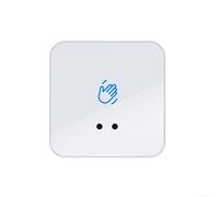 EXTRWORY Interrupteur à capteur - Interrupteur infrarouge sans contact - Interrupteur de contrôle d'accès - Bouton d'ouverture de porte sans contact (blanc 86 x 86 mm)