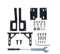 EXTRWORY Kit de charnière de porte 180 à 270 degrés pour P2S pour imprimante 3D en alliage d'aluminium usiné CNC - Fonctionnement stable - Gris