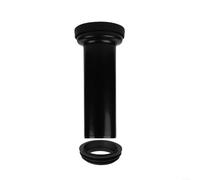 EXTRWORY Kit de raccordement mural pour tuyau d'évacuation de toilettes - Anneau d'étanchéité pour installation d'amélioration de la maison - PP noir - 220 mm (305 mm + bague d'étanchéité)