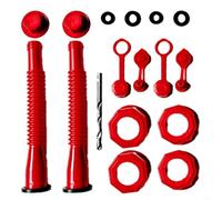 EXTRWORY Kit de remplacement de buse de réservoir de carburant de 18,7 litres - Bec verseur flexible à visser en plastique pour le ravitaillement en plein air - Pour une utilisation en extérieur (2