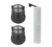 EXTRWORY Kit de remplacement de filtres HEPA pour aspirateur MOVA X4 Pro Wet Dry Aspirateur Sec Brosse latérale principale Fixation en plastique Nylon Papier filtre anti-peluches (A)