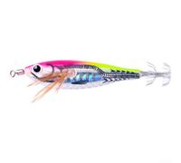 EXTRWORY Leurre de calamar phosphorescent 95 g - Appât réaliste en ABS pour pêche au bar et au calmar - Dos vert (D)