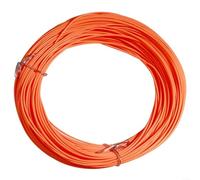 EXTRWORY Ligne de pêche à la mouche flottante 30 m Ligne de pêche à la mouche 5F 8F Poids vers l'avant PE Connecteur sans couture pour pêche en rivière et lac (5F orange)