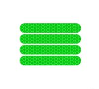 EXTRWORY Lot d'autocollants réfléchissants en PVC pour roues avant et arrière pour scooters Ninebot Max G2/G65/G30, 85 x 13 mm, sécurité nocturne extérieure (vert)