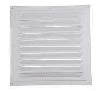 EXTRWORY Lot de 1 grille de ventilation 25 x 25 cm en acier inoxydable pour système de conduit CVC et plafond