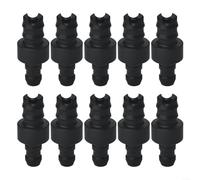 EXTRWORY Lot de 10 connecteurs de tube de lait pour machine à café NIVONA, matériau ABS noir, pièces de rechange pour cuisine pour utilisation Barista