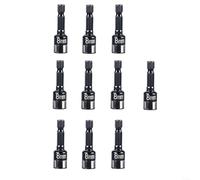 EXTRWORY Lot de 10 tourne-écrous hexagonaux non magnétiques de 8 mm pour outils à couple élevé et équipement d'atelier avec boule en acier