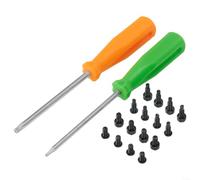 EXTRWORY Lot de 16 vis et tournevis de sécurité pour sonnette Ring Doorbell, pour T6 pour T15 Star Bits Kit de remplacement en alliage d'acier et poignée en ABS, installation de sonnette vidéo