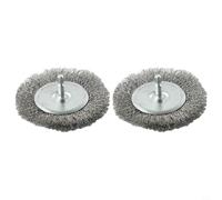 EXTRWORY Lot de 2 brosses électriques de rechange pour joints EFB 400 Blister Brosse électrique articulée Brosse de rechange pour enlever les mauvaises herbes et la mousse dans les joints de plaques