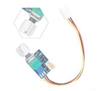 EXTRWORY Lot de 2 contrôleurs de vitesse de ventilateur DC 12 V pour commutateur PWM avec bouton poussoir et châssis, réduction du bruit, en plastique, aluminium, vert, 26 x 20 x 13 mm pour boîtier