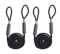 EXTRWORY Lot de 2 cordes d'amarrage élastiques pour kayak et bateau avec flotteurs en mousse EVA et yeux renforcés (D) 1,6 cm