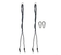 EXTRWORY Lot de 2 cordes d'extension réglables avec boucles d'escalade Charge 150 kg Noir 1,1-1,8 m Extérieur Jardin Parc Adulte Enfant