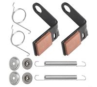 EXTRWORY Lot de 2 ensembles de plaquettes de frein GY21943B comprenant une retenue, un ressort, une bague de pont (4 plaquettes de frein + 2 fixations + 2 ressorts de torsion + 2 ressorts de ralenti)