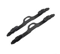 EXTRWORY Lot de 2 paires de sangles réglables en caoutchouc pour la plongée sous-marine, la plongée avec tuba, la natation - Accessoire de rechange sécurisé (L)