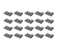 EXTRWORY Lot de 20 clips de câble solaires en acier inoxydable 304 - Support de câble PV - Design barbelé - Sans outil - Ajustement sécurisé - Flexible - Pour installation de gestion de câbles