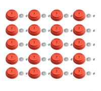 EXTRWORY Lot de 20 housses en plastique pour débroussailleuses et débroussailleuses avec tête de coupe réglable multi-angles Orange