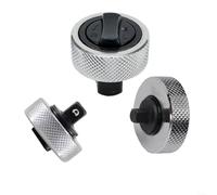 EXTRWORY Lot de 3 clés à douille à cliquet pour mini liquet 1/4", 3/8", 1/2", doigt de paume réversible pour réparation automobile dans les espaces restreints, argent