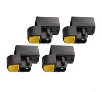 EXTRWORY Lot de 4 boutons de pied de tonnelle pour tente pop-up - Verrouillage sécurisé - Compatible avec tuyaux carrés de 34 x 34 mm - Dessus en plastique pour structures extérieures (bouton bas)