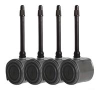 EXTRWORY Lot de 4 chambres à air ultra légères pour vélo de route 28 G pour TPU 700C 23-32C 45 mm Valve noire légère et stable pour vélo de route 23 C 25 C 28 C