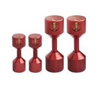 EXTRWORY Lot de 4 goupilles d'alignement de bride de 3,8 cm avec niveau intégré en aluminium 6061 finition oxyde noir pour raccord de tuyau ASME de 68 kg dans la construction industrielle (rouge)